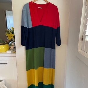 Frances Valentine Classic Colorblock Maxi Dress